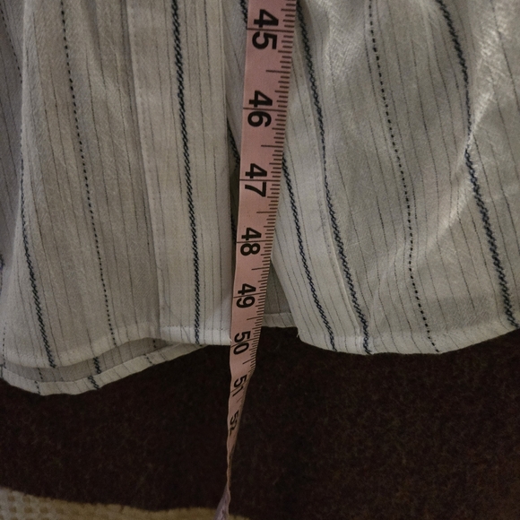 Lane Bryant Blouson Sleeved Striped Midi Shirt Dress In Size 18 - Picture 6 of 9